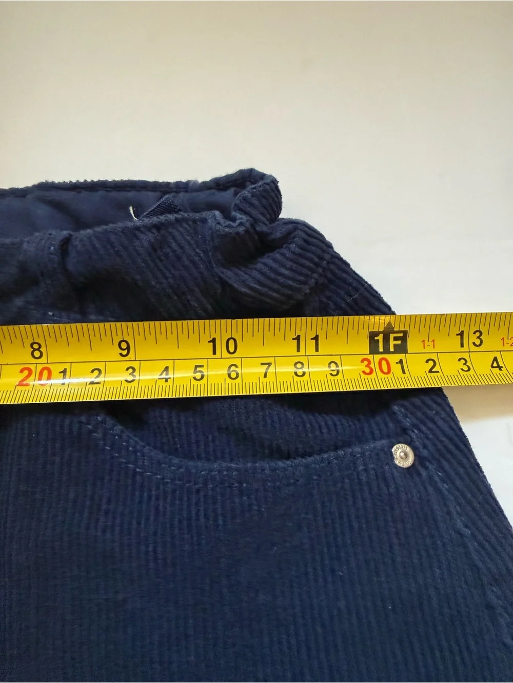 Zara Kids Navy Corduroy Raw Hem Mini Skirt Size 9